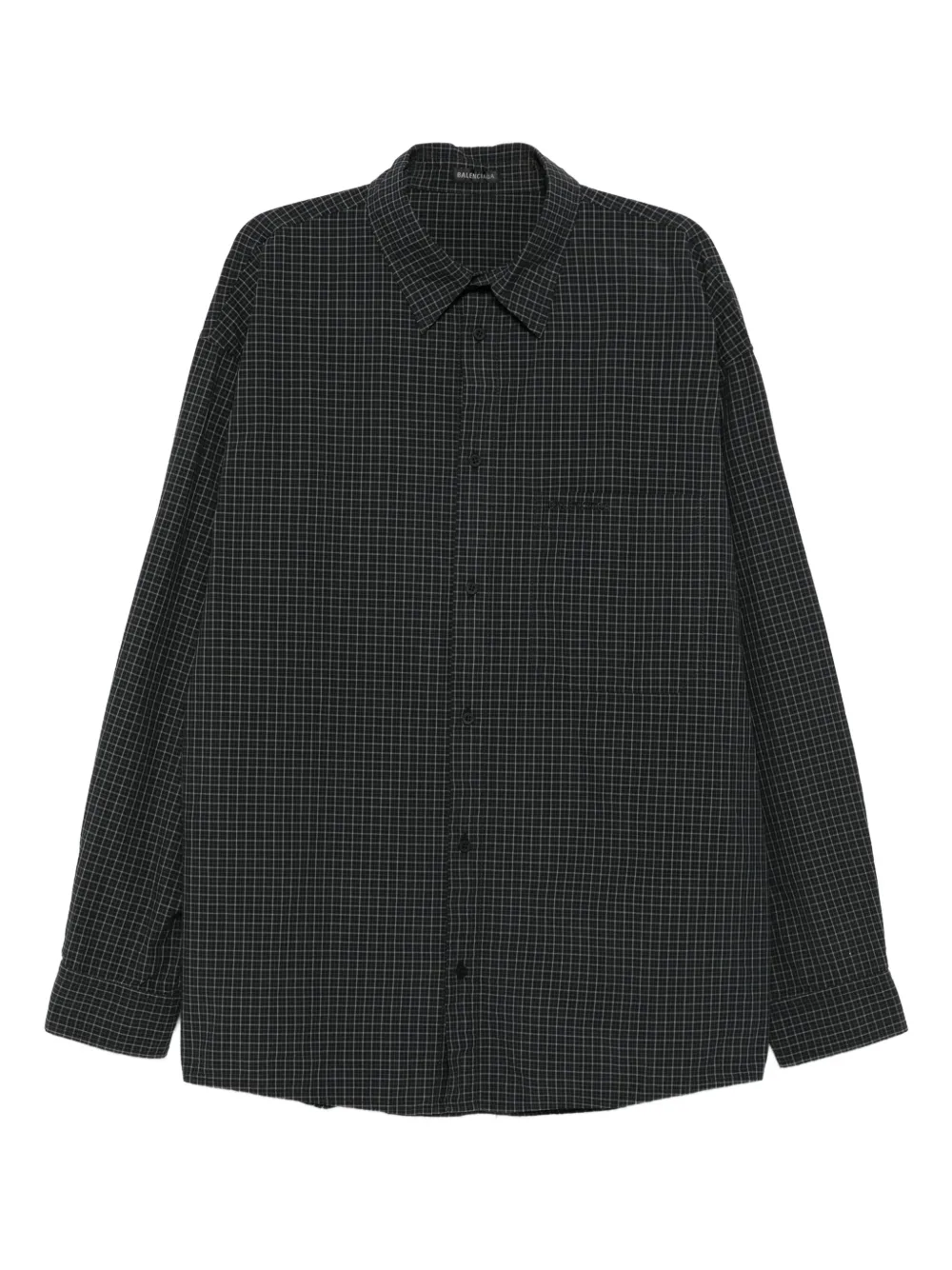 Balenciaga camisa con cuadros estampados | gris | Image 1