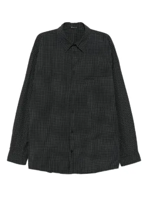 Acne Studios チェック シャツ | グレー | FARFETCH JP