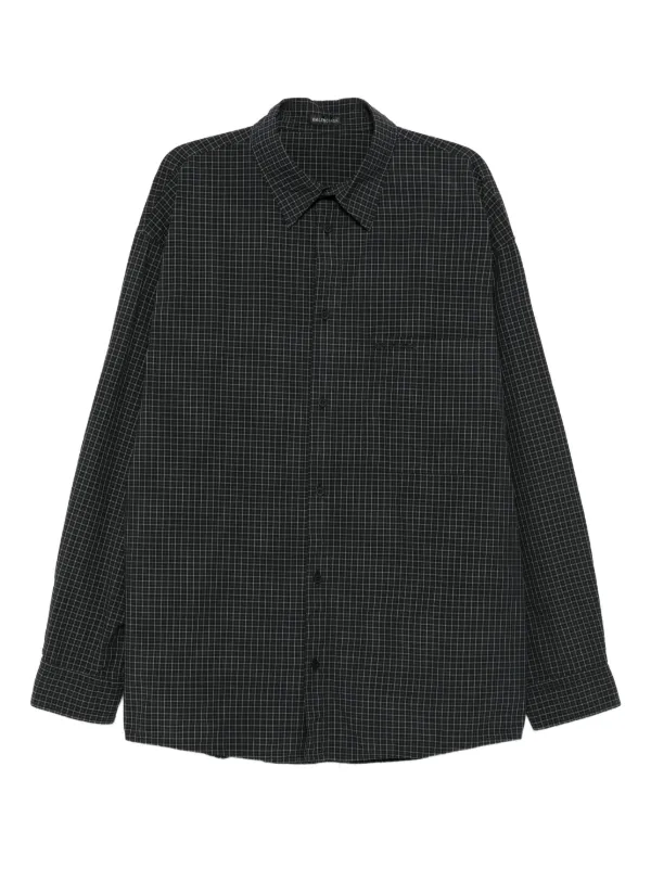 Balenciaga チェック シャツ | グレー | FARFETCH JP