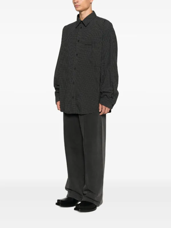 Balenciaga チェック シャツ | グレー | FARFETCH JP