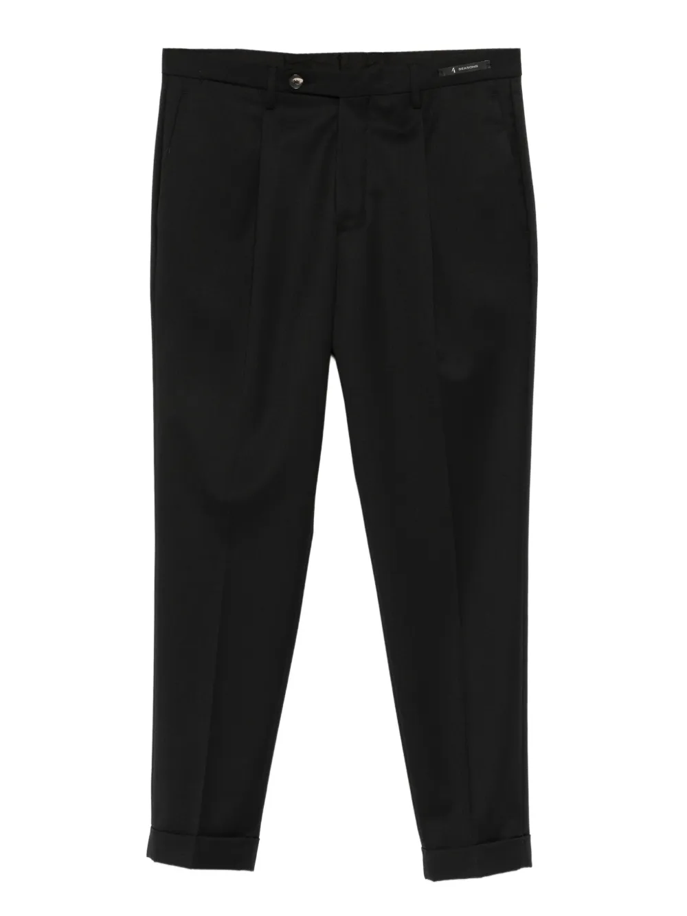 michael coal Mc Frederick Pleated Cuffed Trousers | Black | Image 1