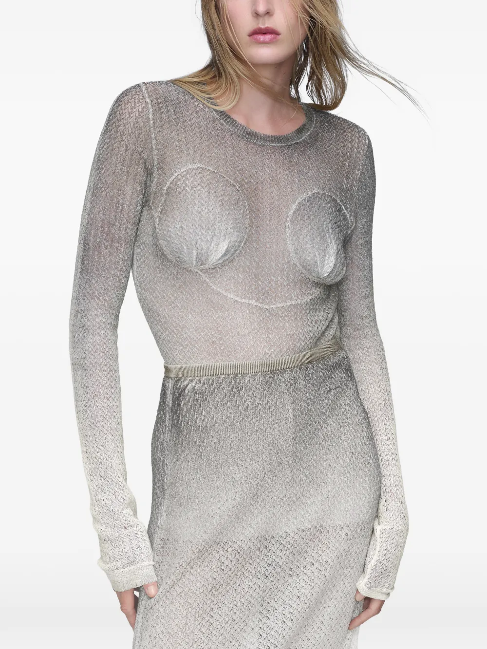 semi-sheer sweater