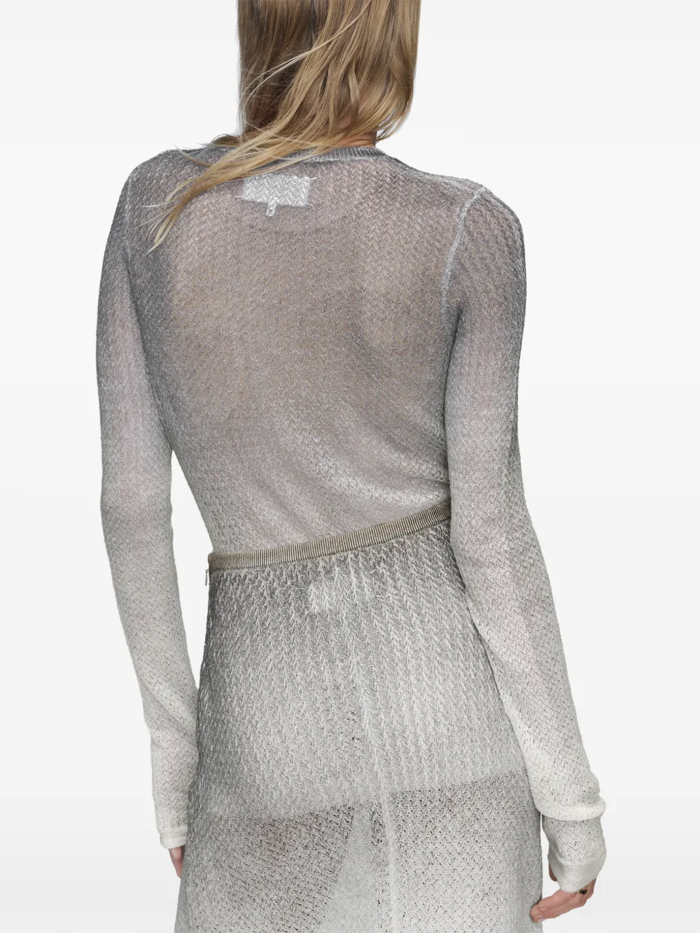 semi-sheer sweater