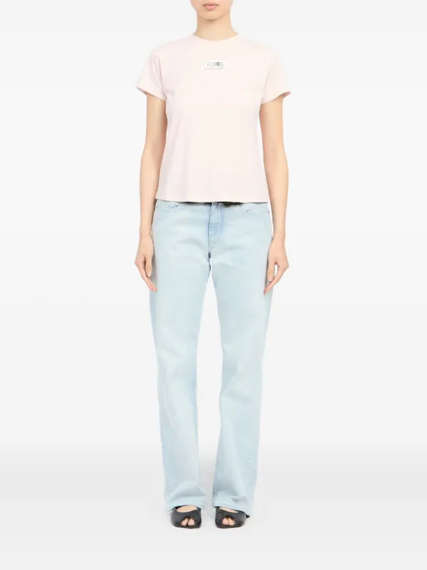 MM6 Maison Margiela Roundneck T-shirt | Pink | FARFETCH