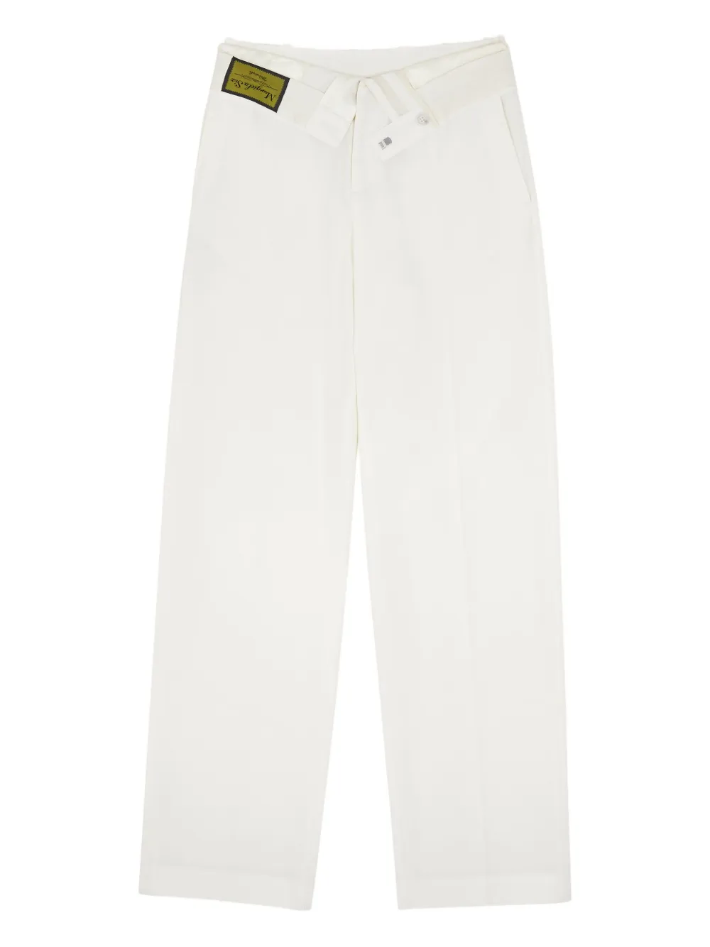 MM6 Maison Margiela Pantaloni sartoriali asimmetrici - Bianco