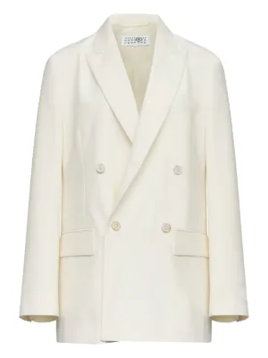 MM6 Maison Margiela ダブルジャケット | ホワイト | FARFETCH JP