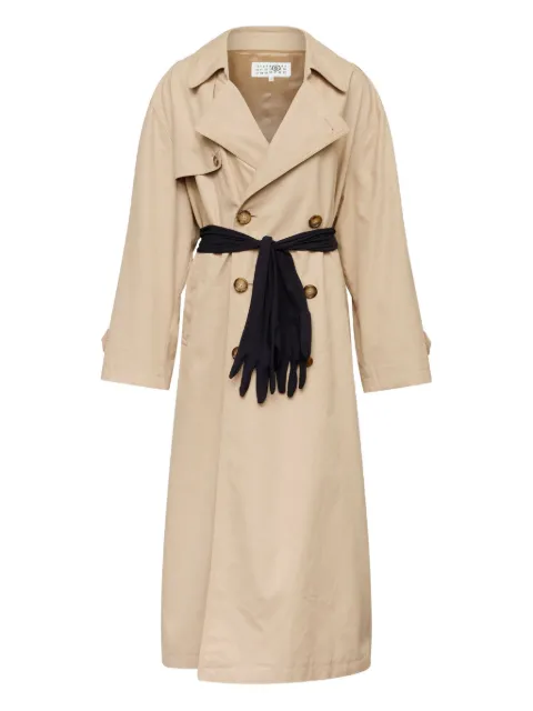 MM6 Maison Margiela double-breasted trench coat