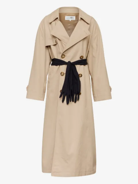 MM6 Maison Margiela Trench coat de algodão