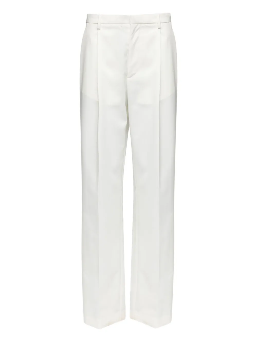 Mm6 Maison Margiela Pleated Tailored Trousers In White