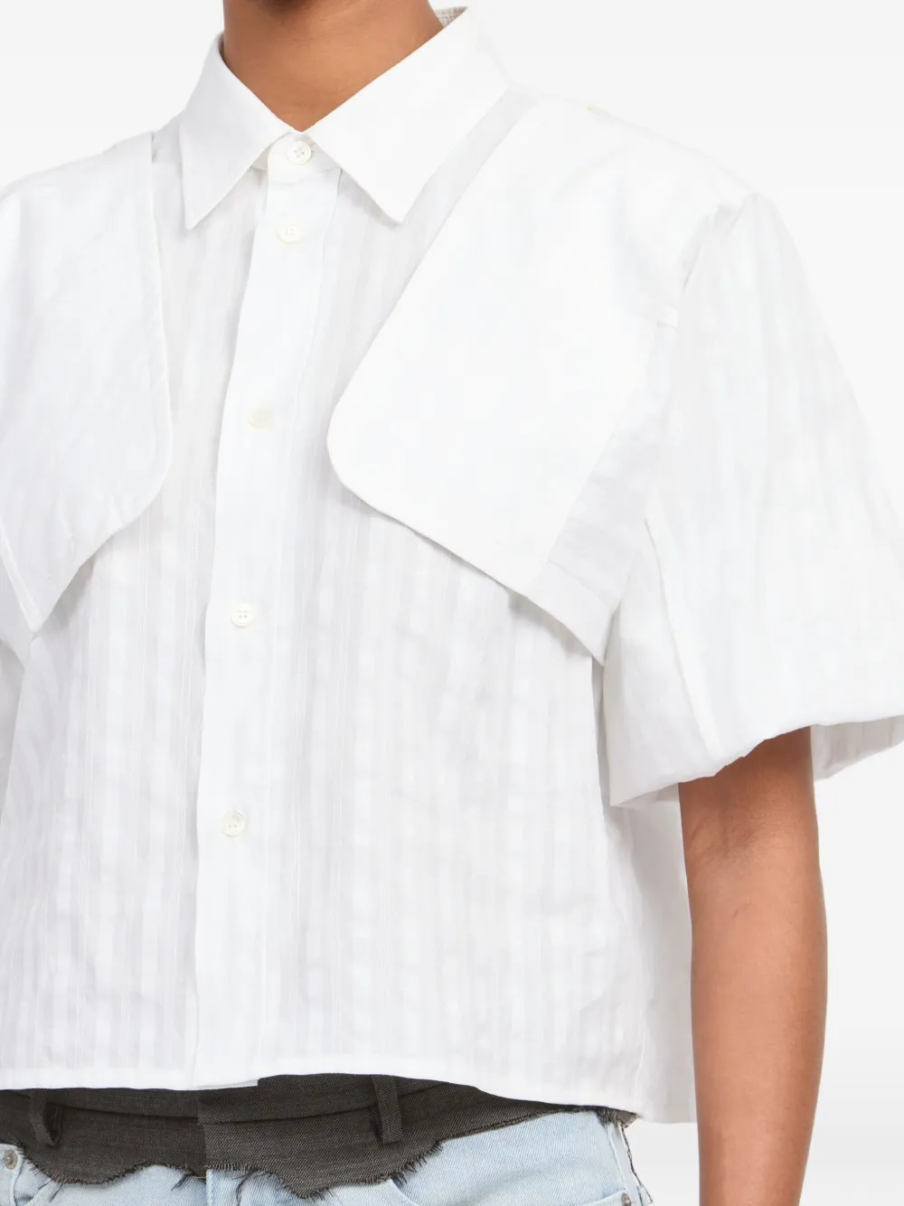 MM6 Maison Margiela Blouse met korte mouwen Wit
