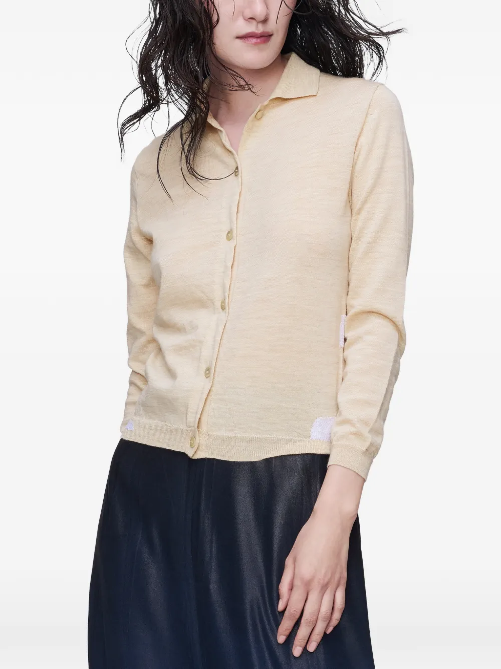  Maison Margiela Fine-knit Cardigan - Neutrals 