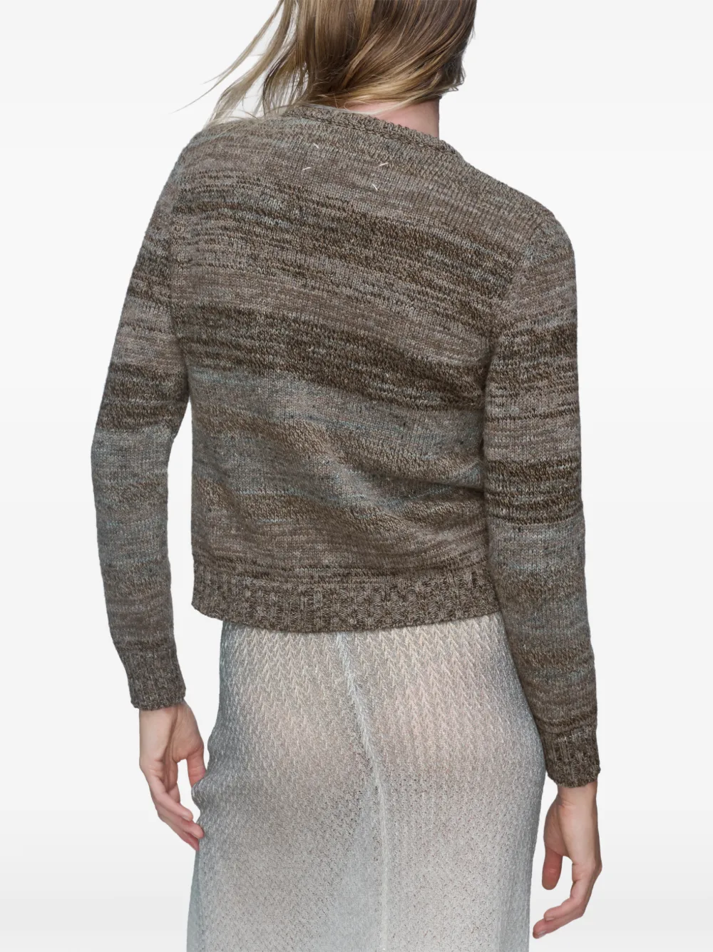 Maison Margiela Gestreepte trui Bruin