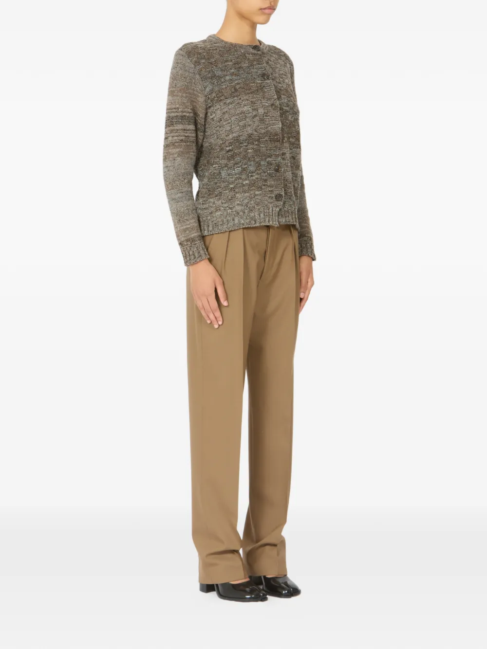  Maison Margiela Buttoned Cardigan - Brown 