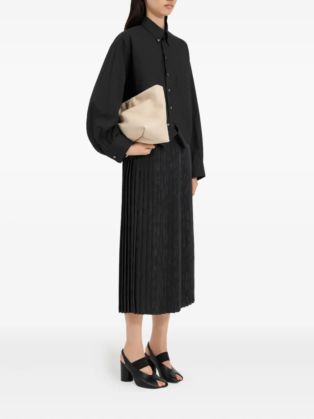 MM6 Maison Margiela Blouse met knopen Zwart