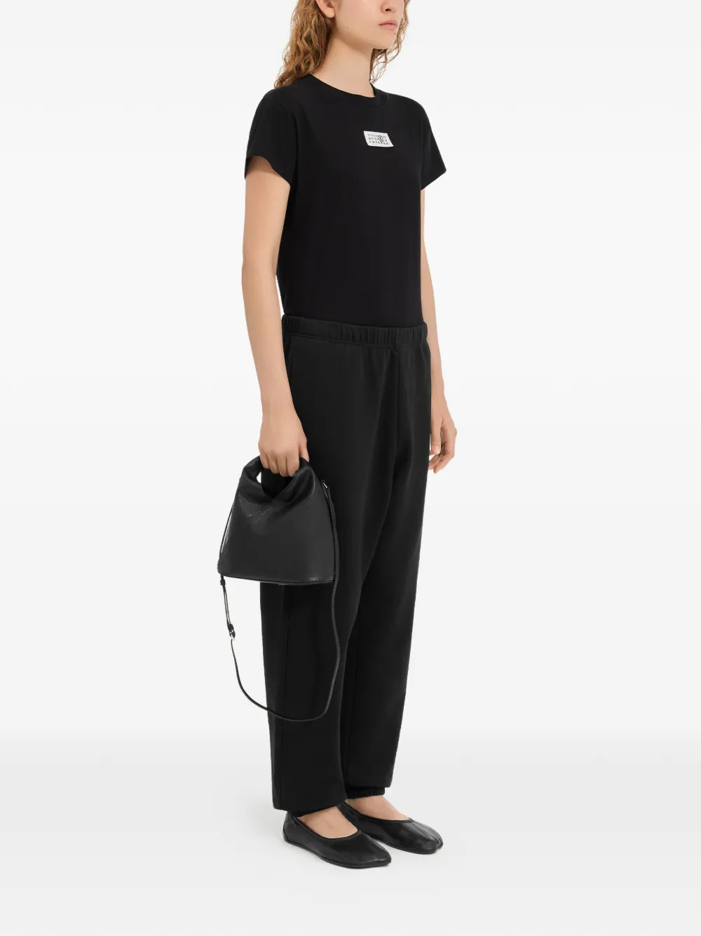 MM6 Maison Margiela Trainingsbroek met labeldetail Zwart