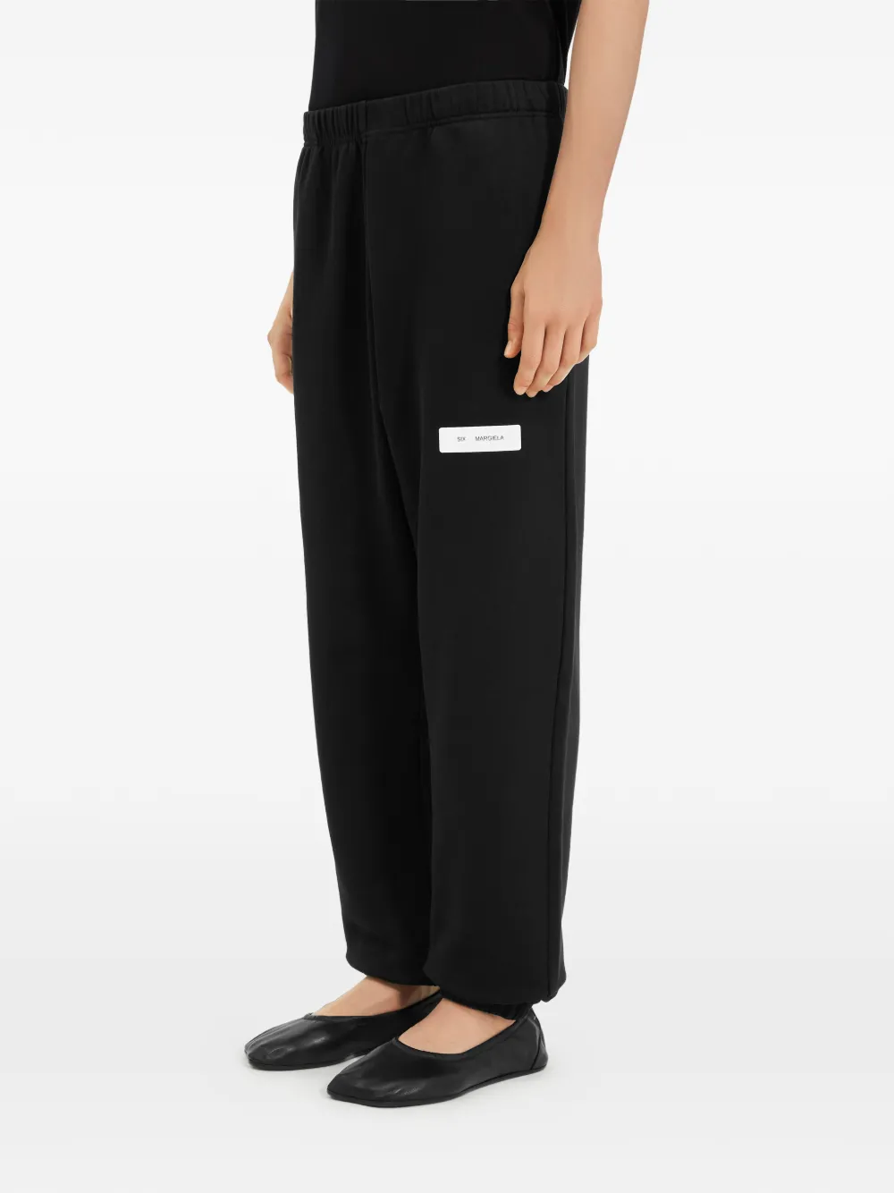 MM6 Maison Margiela Trainingsbroek met labeldetail Zwart