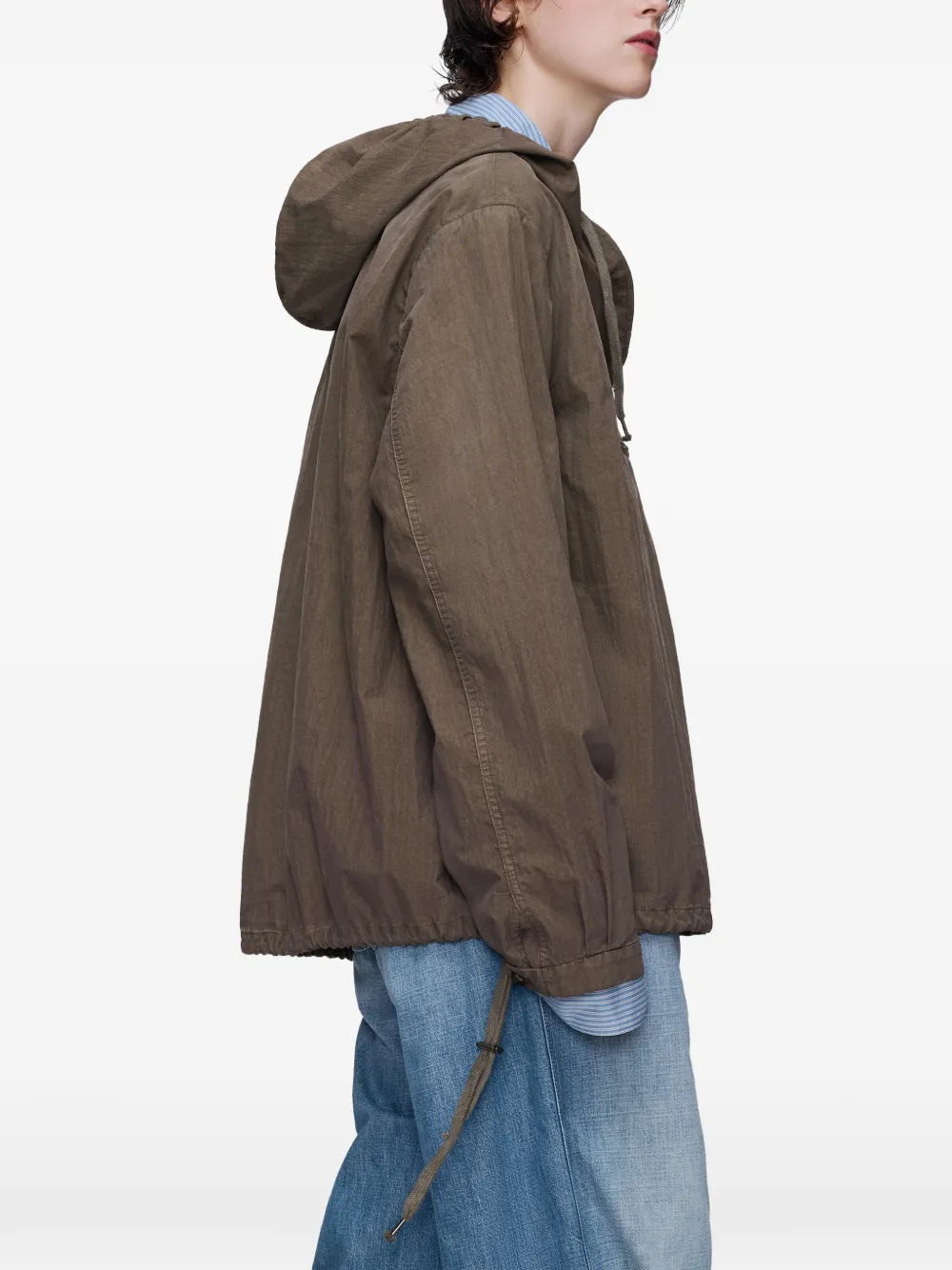 Maison Margiela Katoenen jack Bruin