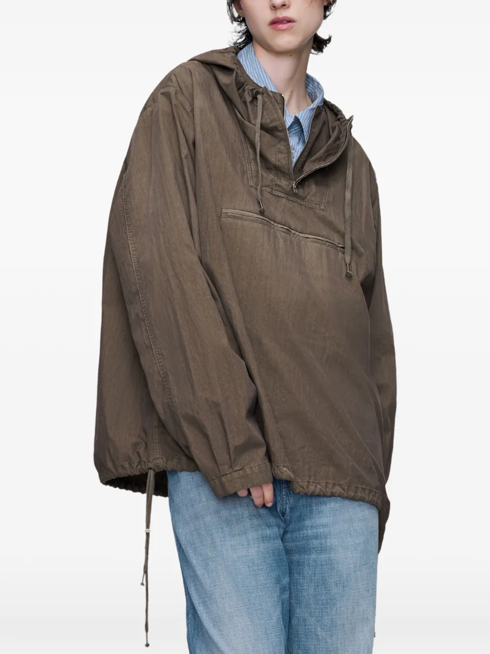 Maison Margiela Katoenen jack Bruin