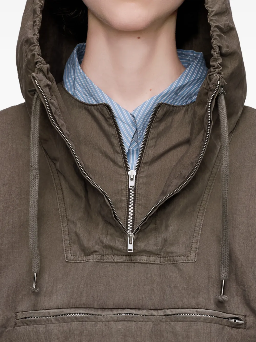 Maison Margiela Katoenen jack Bruin