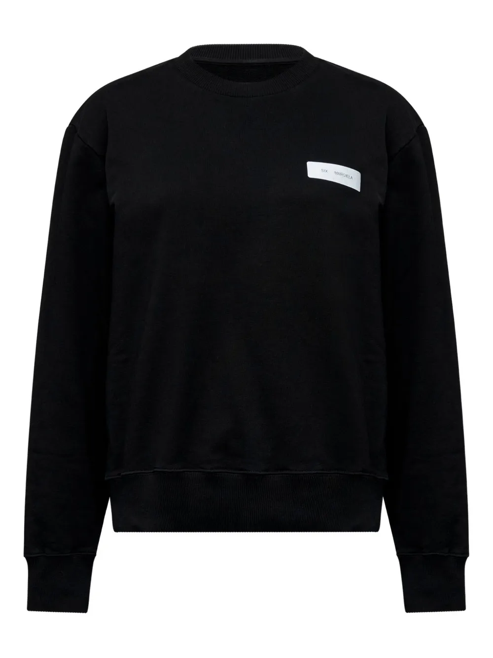 MM6 Maison Margiela Felpa con applicazione - Nero