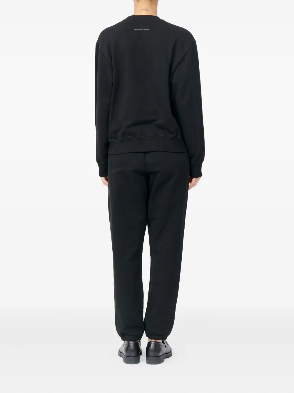  Mm6 Maison Margiela Plaque Sweatshirt - Black 