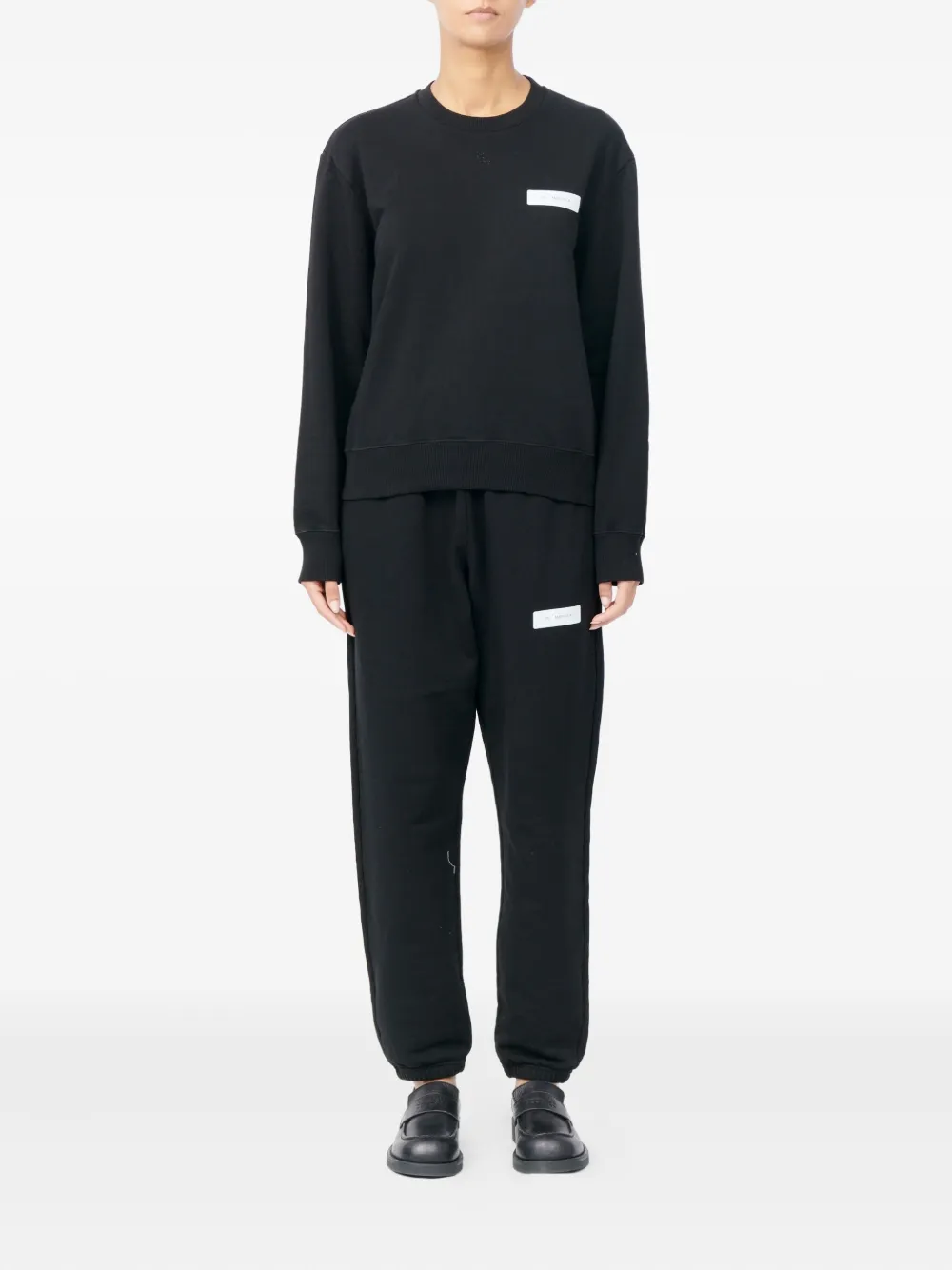  Mm6 Maison Margiela Plaque Sweatshirt - Black 