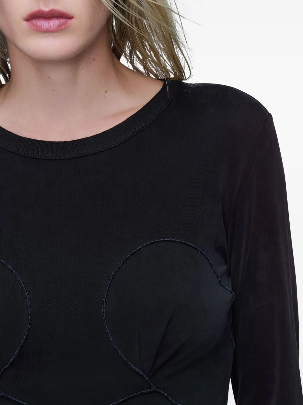 Maison Margiela Seam-detail T-shirt In Black