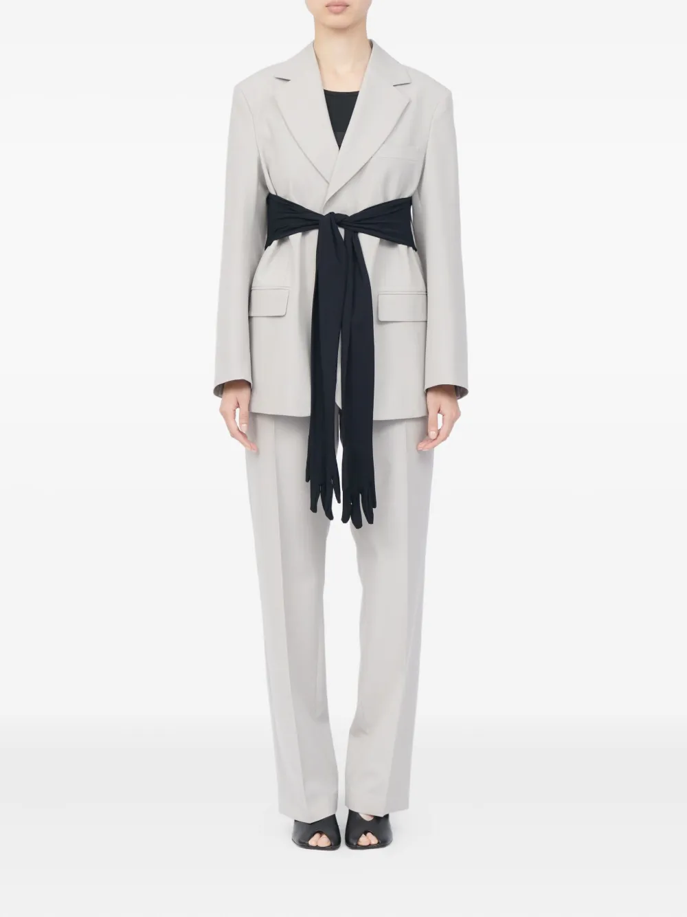 MM6 Maison Margiela Blazer met lange mouwen Grijs