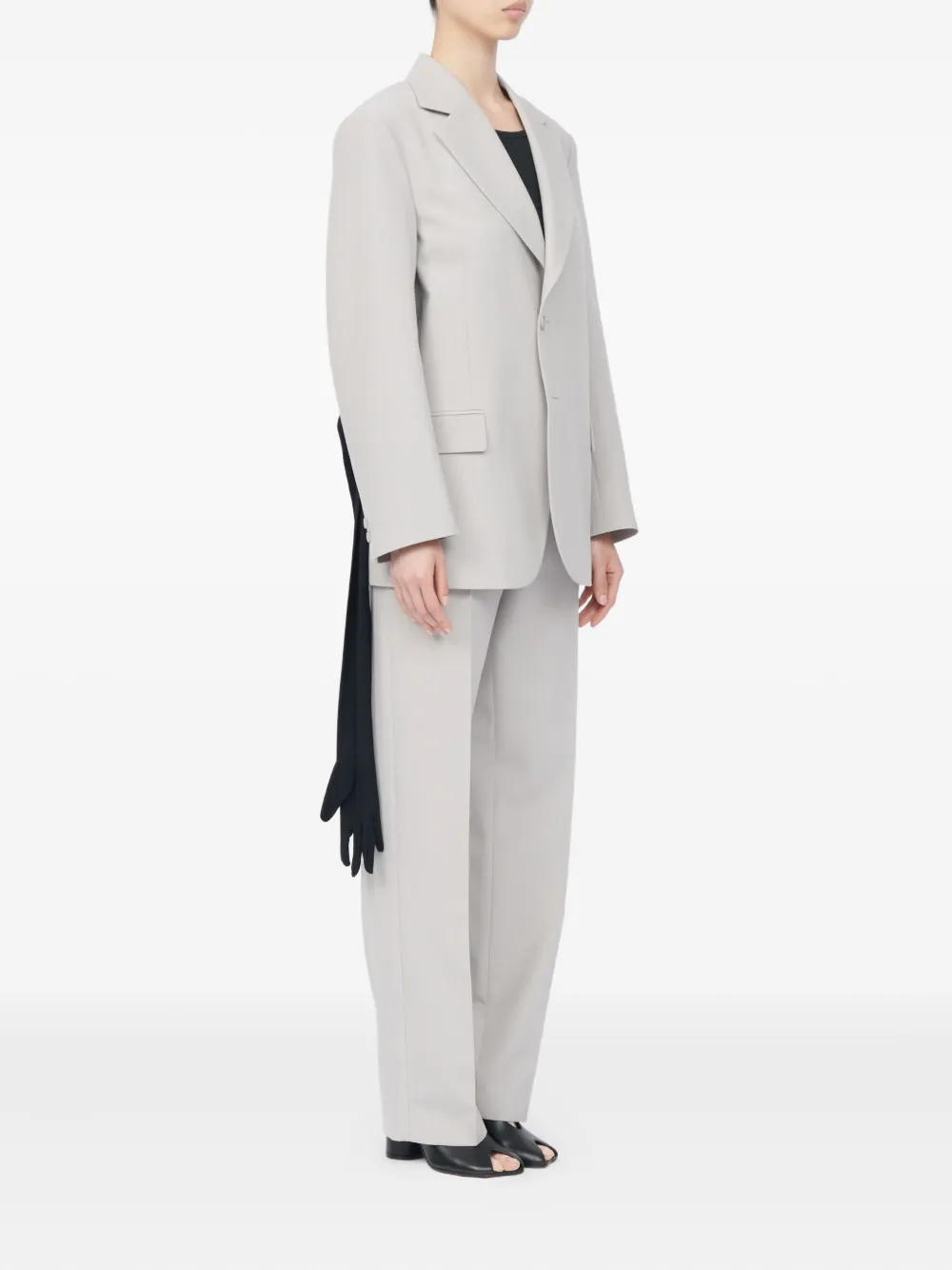 MM6 Maison Margiela Blazer met lange mouwen Grijs
