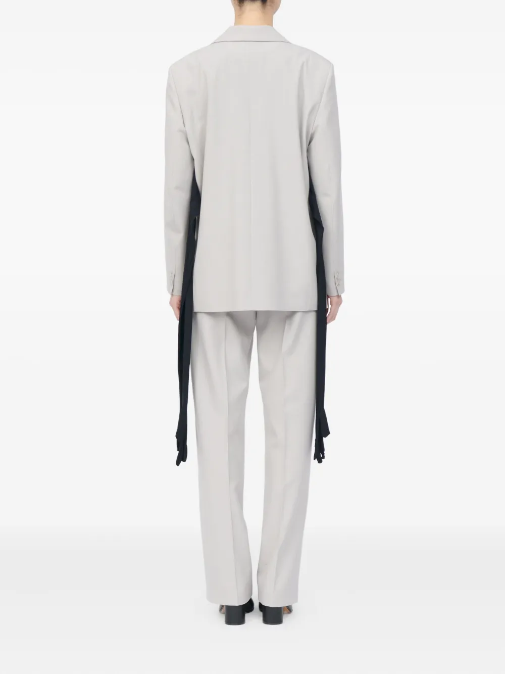 MM6 Maison Margiela Blazer met lange mouwen Grijs