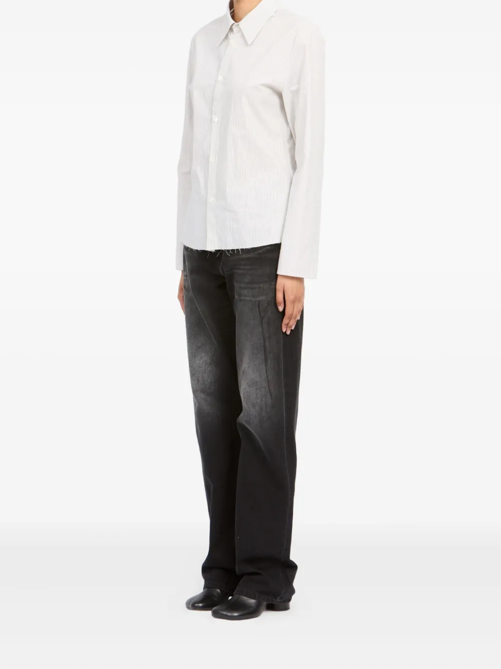 Striped Long-Sleeved Shirt