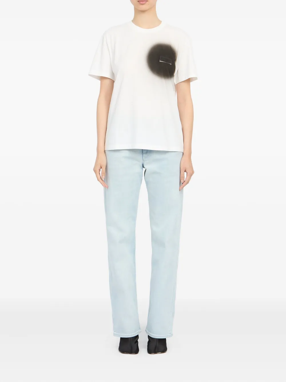 MM6 Maison Margiela T-shirt met ronde hals Wit