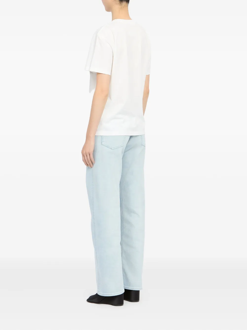 MM6 Maison Margiela T-shirt met ronde hals Wit