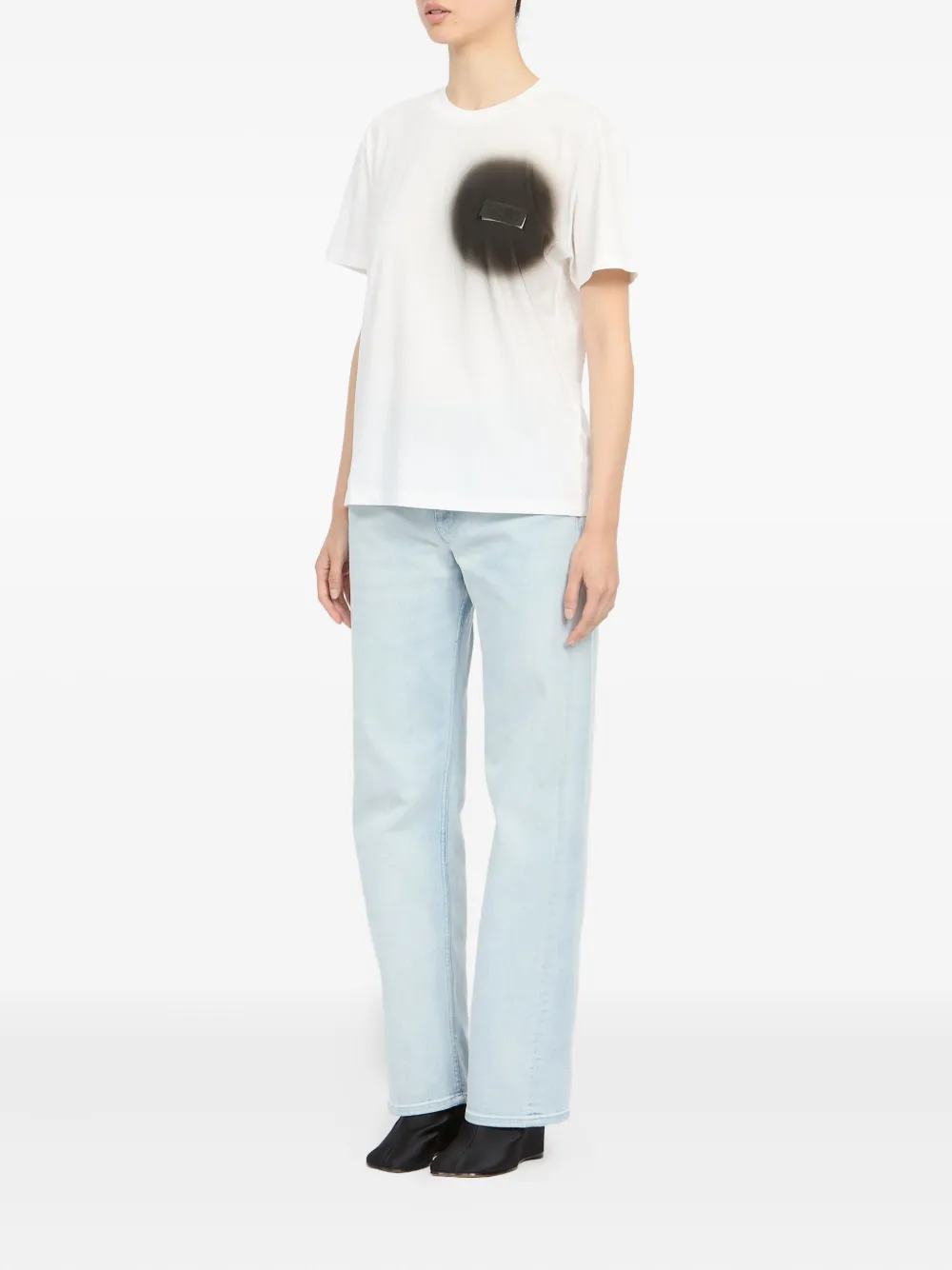 MM6 Maison Margiela T-shirt met ronde hals Wit