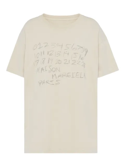 Maison Margiela numbers-print round-neck T-shirt