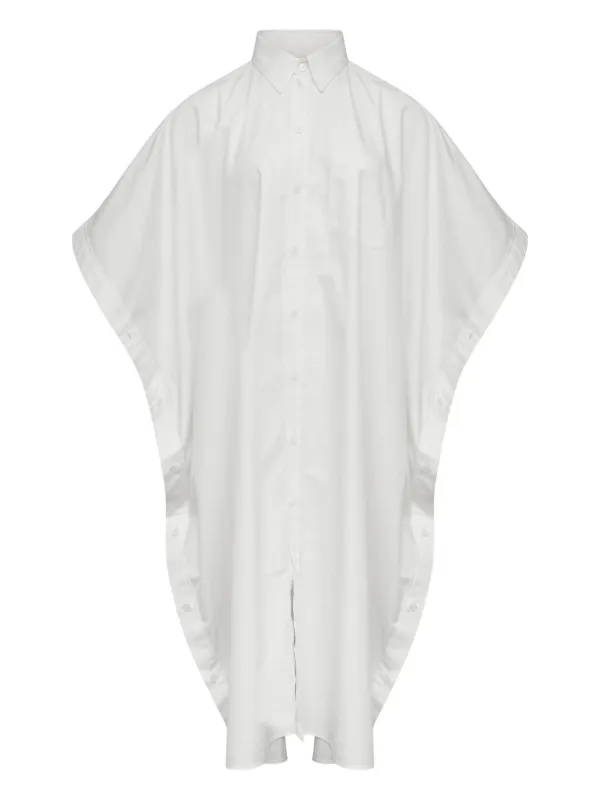 MM6 Maison Margiela Button-up Midi Dress in White