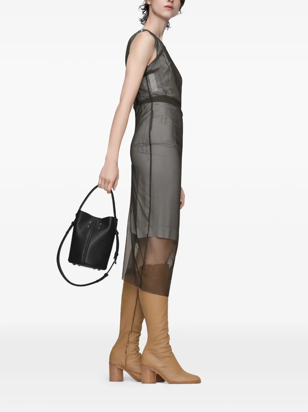 Maison Margiela Doorzichtige jurk Grijs