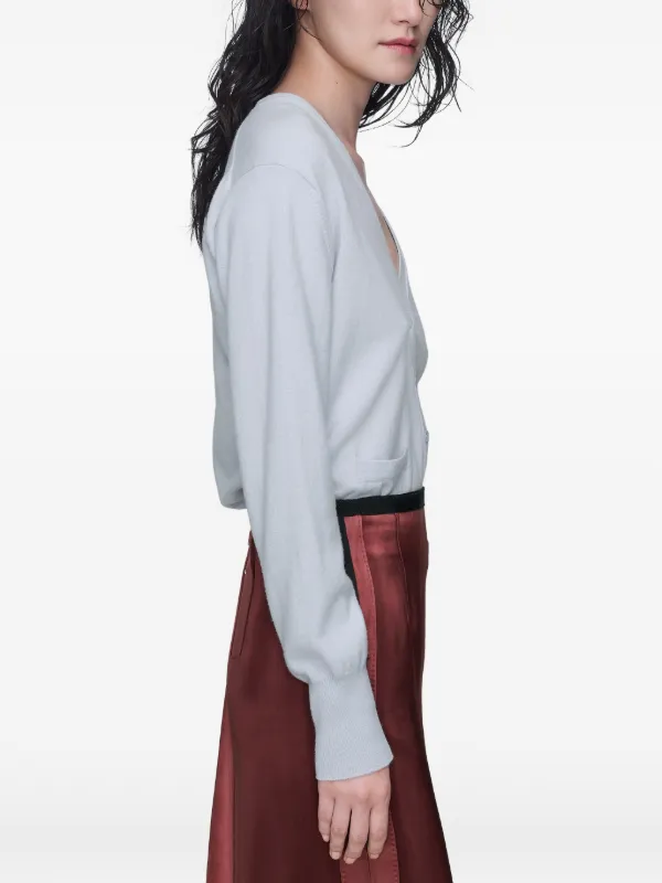 Maison Margiela ウール カーディガン | ブルー | FARFETCH JP