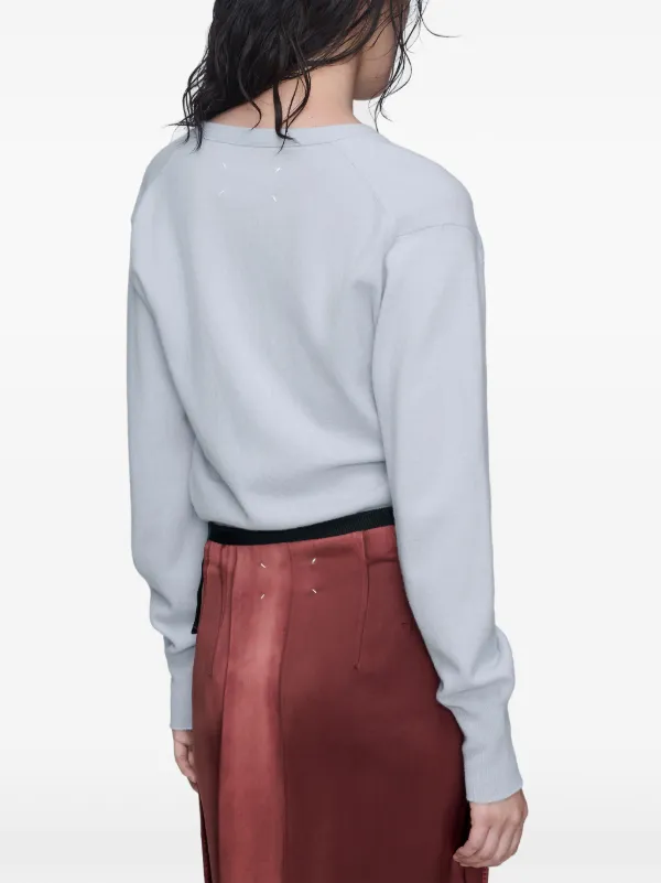 Maison Margiela ウール カーディガン | ブルー | FARFETCH JP
