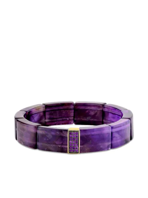 Sydney Evan pulsera en oro amarillo de 14 ct con amatista