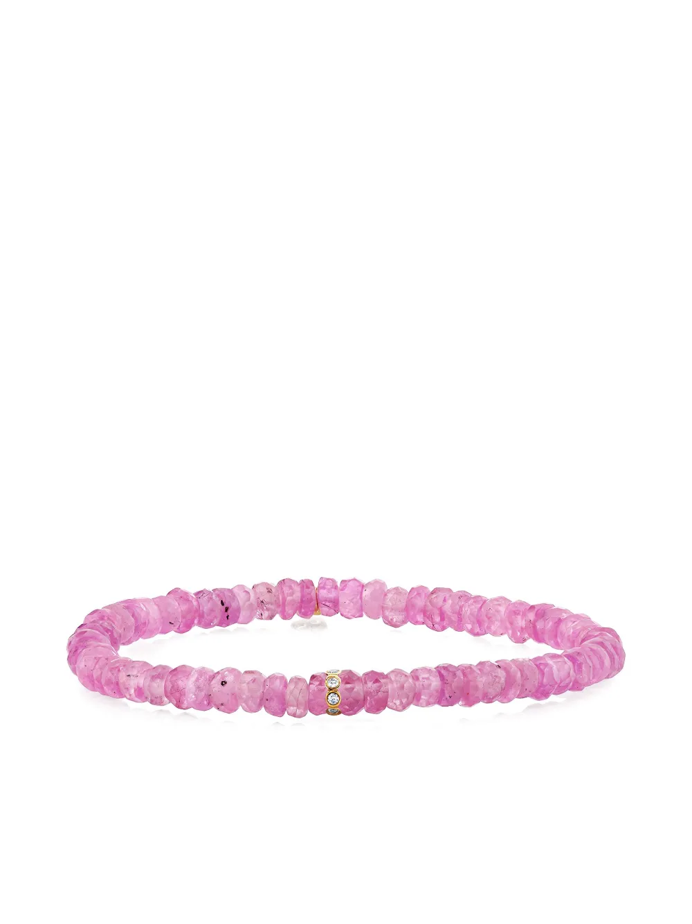 Sydney Evan 14k Yellow Gold Diamond Pink Bracelet