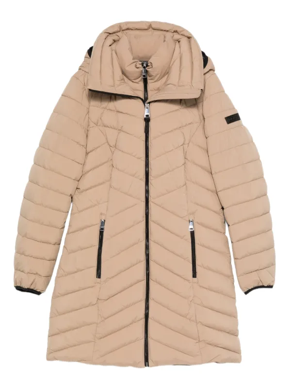 DKNY キルティング パーカーコート | ブラウン | FARFETCH JP