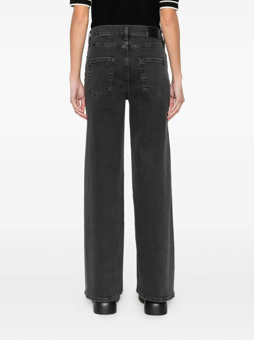 Dkny Straigh-leg Jeans In Black