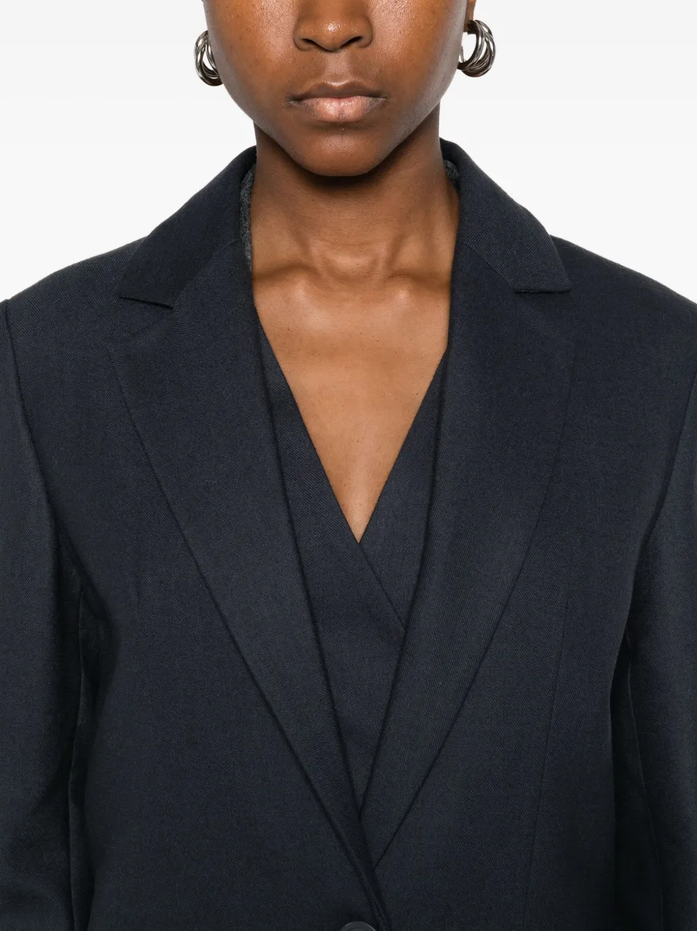 Semicouture Single-breasted Blazer In Blue