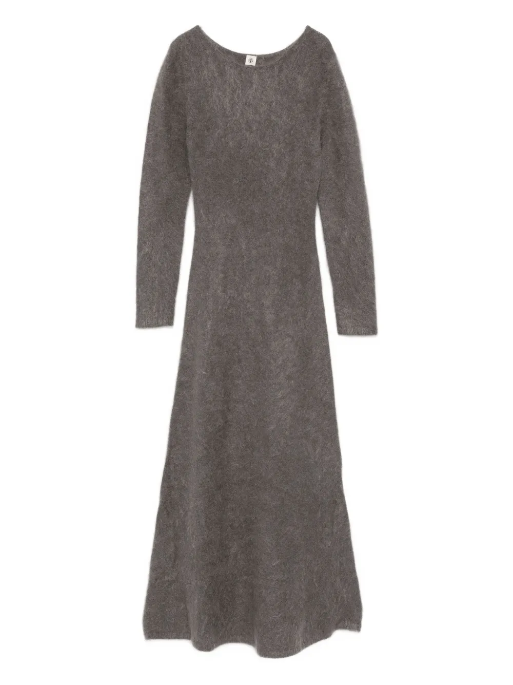 The Garment Long-sleeved Maxi Dress In Gray