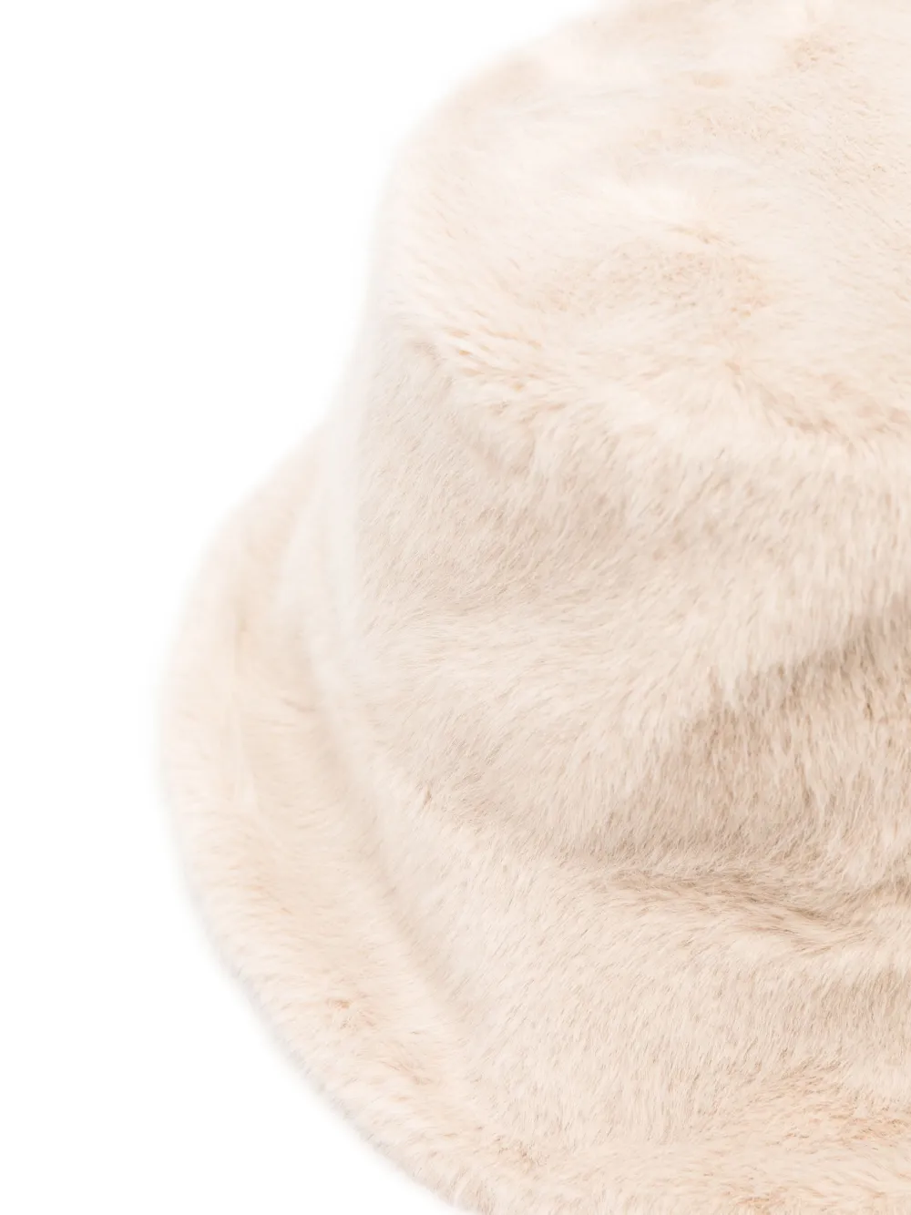 Bomboogie Faux-fur Bucket Hat In Neutral