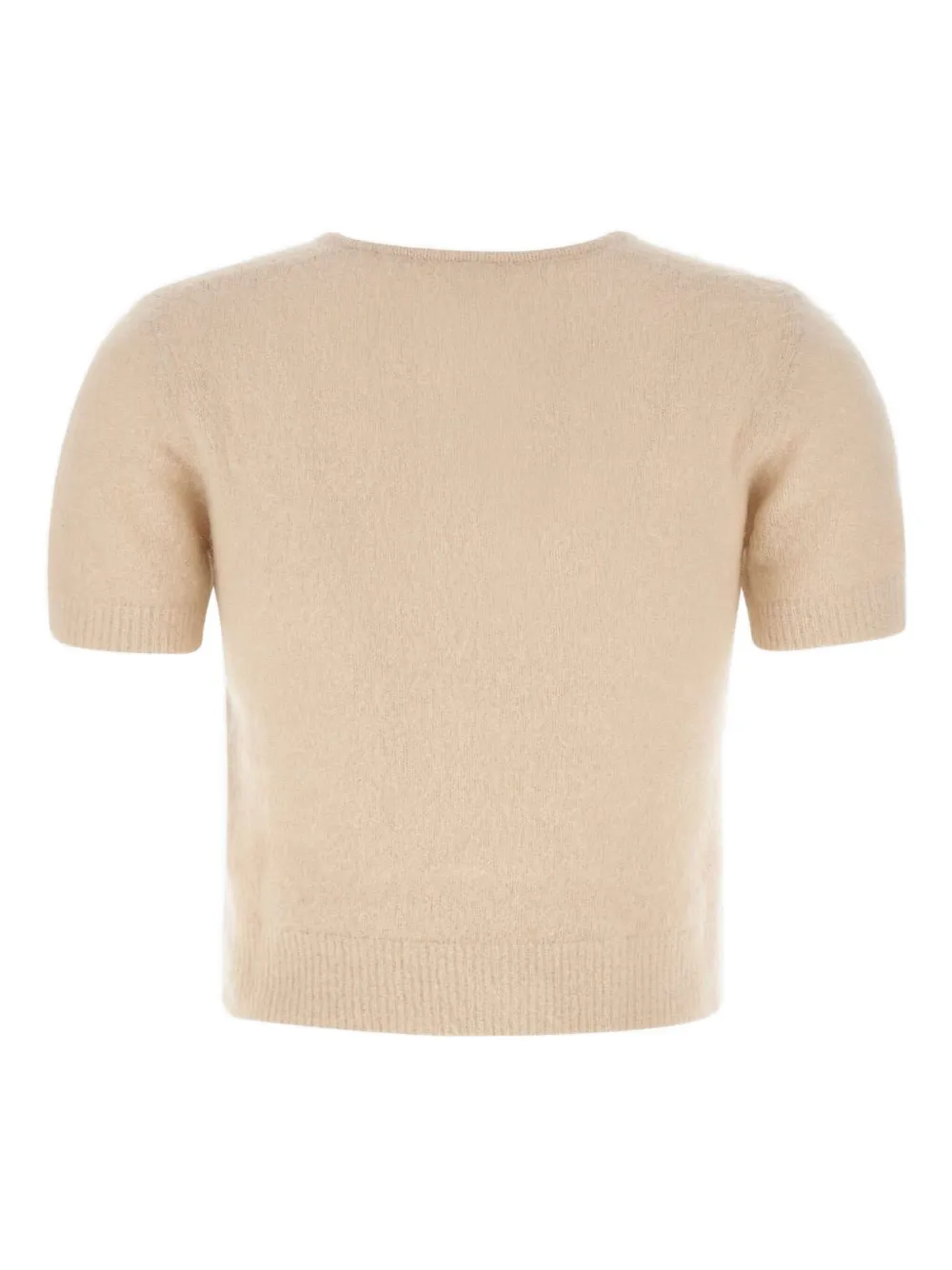 The Garment Buttoned Short-sleeve Roma Mini Knitwear In Neutral