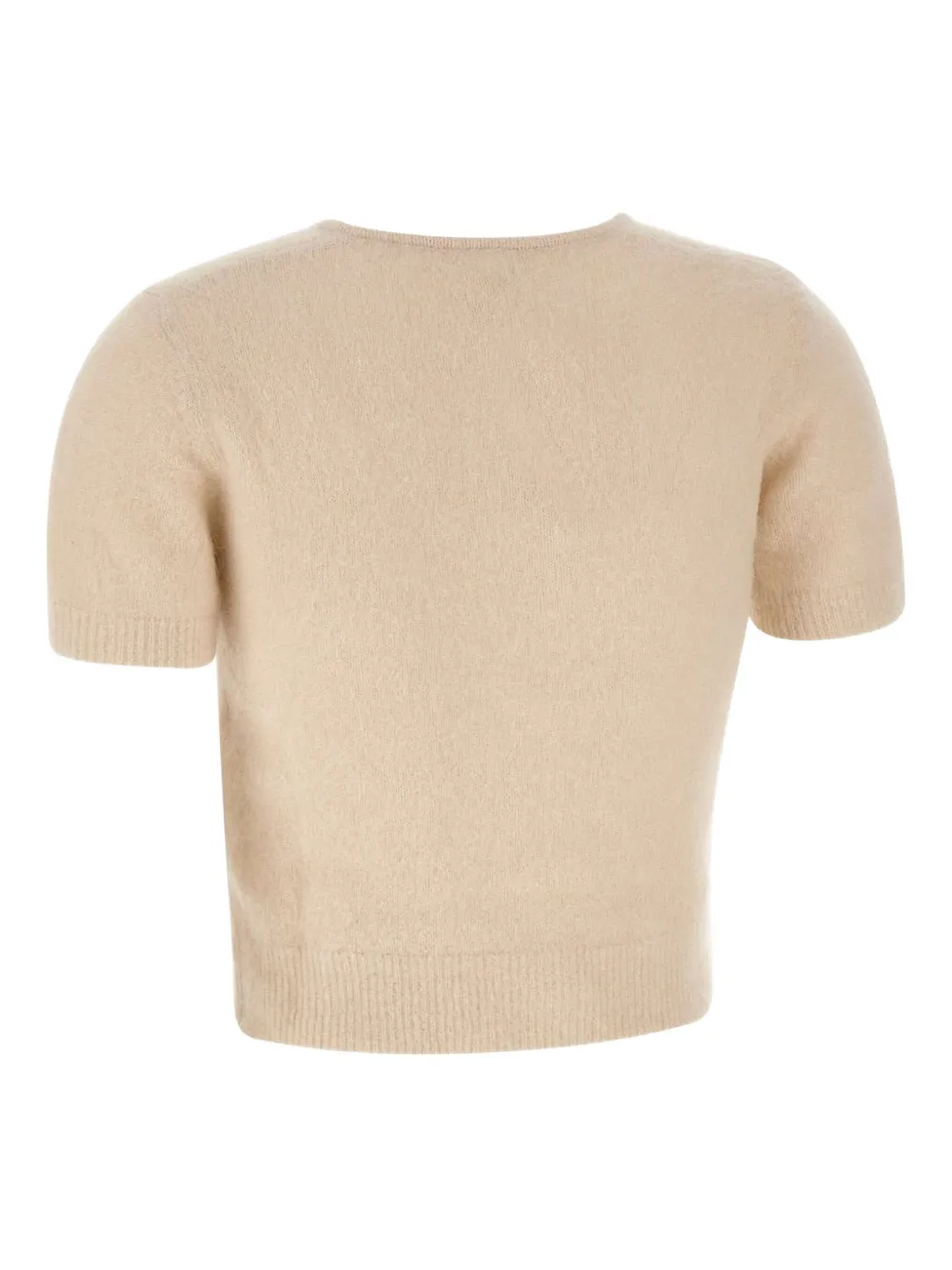 The Garment Buttoned Short-sleeve Roma Mini Knitwear In Neutral