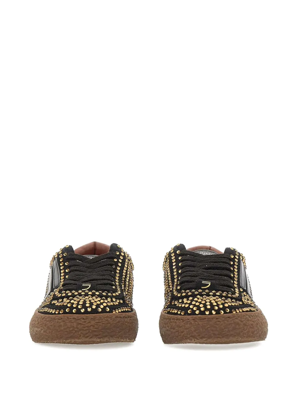 Puraai 1.01 Vintage sneakers verfraaid met kristallen Zwart