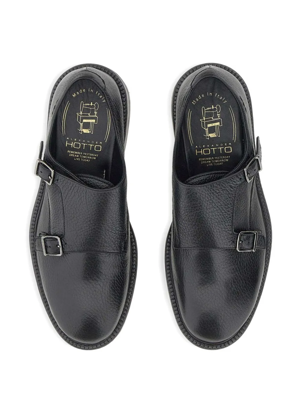 Alexander Hotto Montana leren gespschoenen Zwart